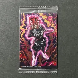 S4802 Goku Black SR Holo Japanese Dragon Ball Itajaga Wafer Card Vol.2 F11 - Image 1
