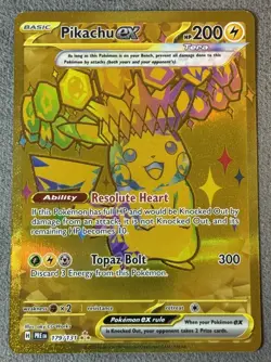 Pokemon Card - Prismatic Evolutions Hyper Rare Pikachu Ex Card - Image 1
