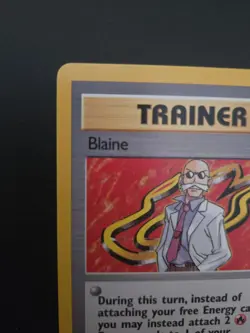 Blaine - 100/132 - Pokemon Gym Challenge Unlimited Rare Card LP - Image 5