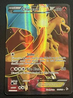 Charizard EX 100/106 Flashfire Full Art Pokemon Card Lightly Played (LP) - Image 1
