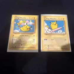 Pokemon TCG Evolutions Pikachu Surfing and Flying Card 110/108 Mint Condition - Image 1