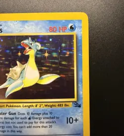 Pokemon TCG Lapras Fossil Holo Unlimited Rare Card 10/62 Vintage LP-NM - Image 3