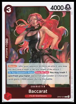 Baccarat (Judge Pack Vol. 4) R One Piece Promotion Cards OP07-010 NM - Image 1
