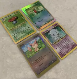Pokemon TCG Lot Of 4 Vintage Cards From Various Sets, Shiny - Image 1