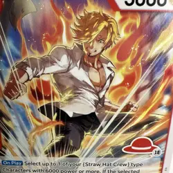 Sanji ST21-003 C, red straw hat logo 10, english, one piece card game - Image 4