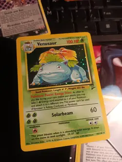 Pokemon TCG Venusaur Holo Rare Card 18/130 Base Set 2 NM - Image 1