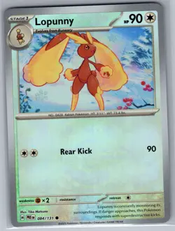 Lopunny (Master Ball) 084/131 SV: Prismatic Evolutions - Pokemon Card - NM - Image 1