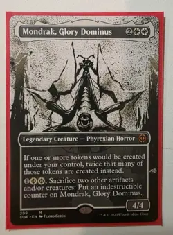 Magic: The Gathering Mondrak, Glory Dominus Mythic Legendary Phyrexia 299 Regul… - Image 1