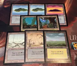 Mtg Collectors’ Edition Basic Land Lot Of 8 Nm - Image 1