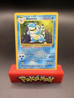 Pokemon Blastoise Base Set 2 Holo Rare Card 2/130 English 100 HP - Image 1