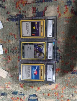 Pokemon Graded Cards 3, Item Finder 2000, Carvanha 2005, Poke Ball 1999 - Image 1
