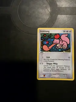 Pokemon TCG Lickitung 37/112 EX FireRed & LeafGreen Reverse Holo - Image 1