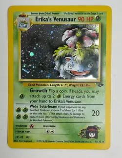 2000 POKEMON GYM CHALLENGE UNLIMITED ERIKA'S VENUSAUR 4/132 HOLO RARE LP-M+ - Image 3
