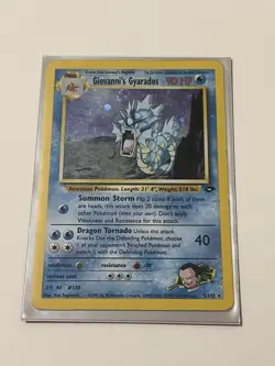 Pokemon Giovanni's Gyarados 5/132 Gym Challenge Holo Rare 90 HP Unlimited - Image 1