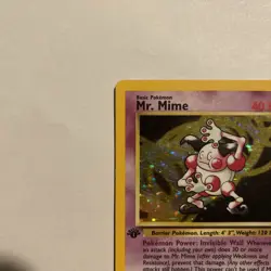 Mr. Mime 6/64 Rare Jungle Holo 1st Edition Pokemon Vintage - Image 2