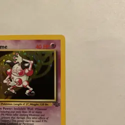 Mr. Mime 6/64 Rare Jungle Holo 1st Edition Pokemon Vintage - Image 3