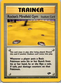 Pokemon TCG Rockets Minefield Gym 119/132 Gym Challenge NM - Image 1