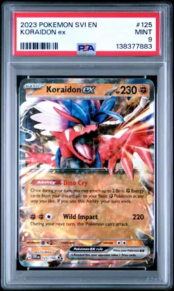 2023 POKEMON SVI EN-SCARLET & VIOLET #125 KORAIDON EX PSA 9 - Image 1
