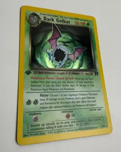 2000 WOTC POKEMON TEAM ROCKET 1ST EDITION DARK GOLBAT 7/82 HOLO RARE LP-M+ - Image 4