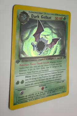 2000 WOTC POKEMON TEAM ROCKET 1ST EDITION DARK GOLBAT 7/82 HOLO RARE LP-M+ - Image 5