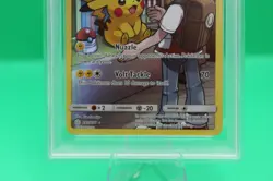 2019 POKEMON SUN & MOON COSMIC ECLIPSE SECRET #241 FULL ART/PIKACHU PSA 8 - Image 4