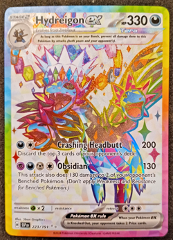 2024 Pokemon Surging Sparks Hydreigon ex 223/191 Holo - Image 1