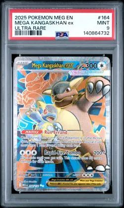 2025 POKEMON MEG EN-MEGA EVOLUTION ULTRA RARE #164 MEGA KANGASKHAN EX PSA 9 - Image 1