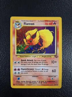 Pokemon TCG Flareon Jungle 3/64 Holo Unlimited Holo Rare - Image 2