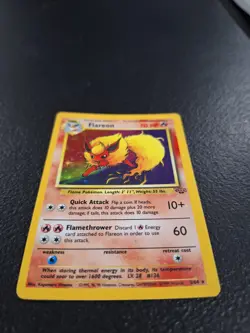 Pokemon TCG Flareon Jungle 3/64 Holo Unlimited Holo Rare - Image 3