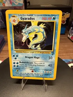 Pokemon Gyarados Holo Rare TCG Base Set 2 WOTC NM-/LP+ - Image 1