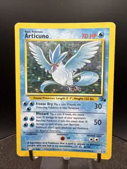 Pokemon TCG Articuno Fossil 2/62 Holo Unlimited Holo Rare - Image 1