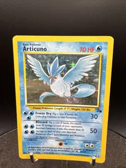 Pokemon TCG Articuno Fossil 2/62 Holo Unlimited Holo Rare - Image 2