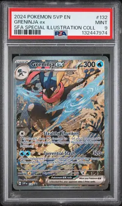 2024 Pokemon Greninja Ex #132 Special Illustration PSA 9 - Image 1