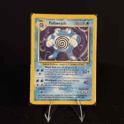 Poliwrath 013/102 Unlimited Base Set Holo Rare Pokemon TCG - Image 1