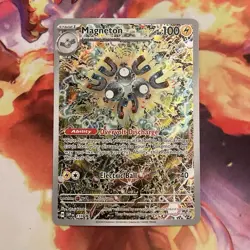 Magneton 159 Promo Illustration Rare Pokemon TCG Surging Sparks LP - Image 1