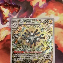 Magneton 159 Promo Illustration Rare Pokemon TCG Surging Sparks LP - Image 2