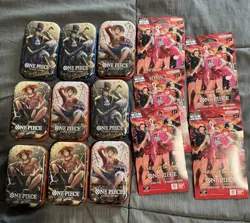 🔥 One Piece TCG Mini Tins Vol 2, Lot of 9, Sealed, Ships Immediately! 🔥 - Image 1