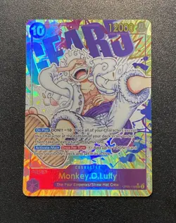 One Piece TCG OP05-119 Monkey D. Luffy Gear 5 Parallel SEC Alt Art English - Image 1