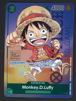 #1 One Piece Card Game P-037 1st Anniversary Monkey D. Luffy - Image 1