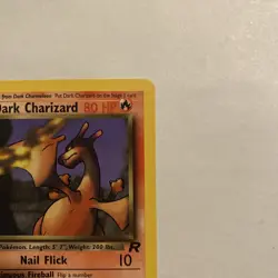 Pokemon Dark Charizard 21/82 Non-Holo Card Team Rocket Series Vintage - Image 3