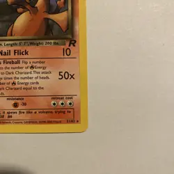 Pokemon Dark Charizard 21/82 Non-Holo Card Team Rocket Series Vintage - Image 4