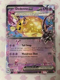 Dedenne ex - 093/193 - Pokemon Paldea Evolved Ultra Rare Card NM - Image 1