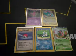 Pokemon VINTAGE CARD LOT DARK WARTORTLE+ MORE - Image 1