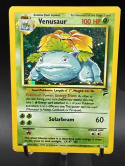 Venusaur Holo 18/130 Base Set 2 Pokemon Card - Image 3