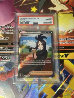 2023 Pokemon Dendra Trainer Card #250 Pal EN Ultra Rare PSA 10 Gem Mint - Image 1