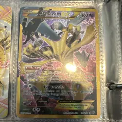 Pokemon Alakazam EX Secret Rare Full Art Holo Card Fates Collide 125/124 160 HP - Image 1