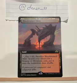 Bloodstained Mire (Extended Art) Modern Horizons 3 Regular - Image 1