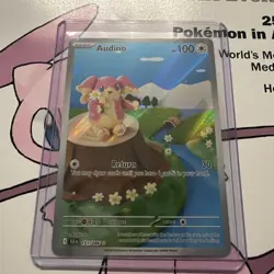 POKEMON - AUDINO - 151/086 - ILLUSTRATION RARE - S&V BLACK BOLT - BRAND NEW - Image 2