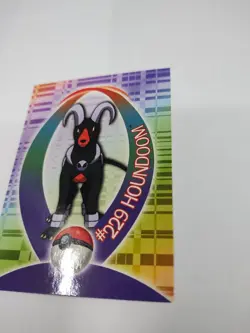 Mint/Nm 2001 Topps Pokemon Johto League Champions Sticker 229 Houndoom 24/37 TCG - Image 2