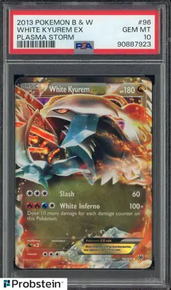 2013 Pokemon B&W #96 White Kyurem EX Plasma Storm PSA 10 - Image 1